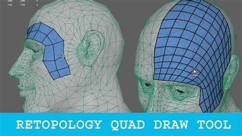 maya retopology quad draw